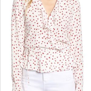 Rails Ruffle Wrap Blouse